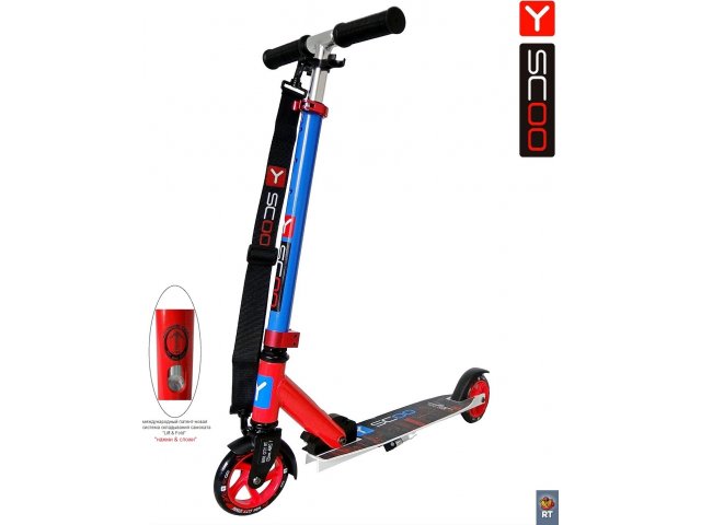  Y-SCOO RT 125 mini city Montreal red-blue