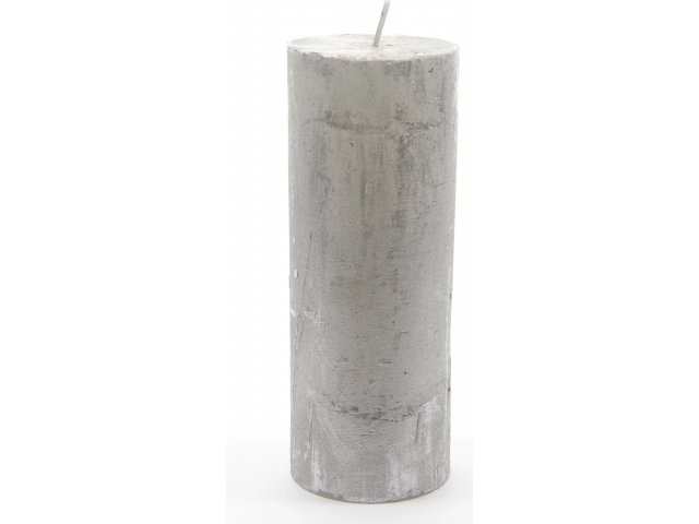 Свеча МЕТАЛЛИК МИДИ, 70*68 мм, серебро