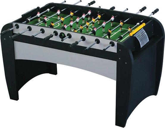 Игровой стол - футбол Rialto (141x73x82, светло-черный)