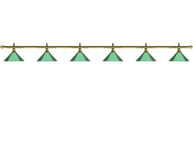 Лампа на шесть плафонов Evergreen D35 (зеленая)