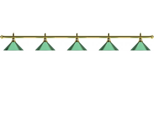 Лампа на пять плафонов Evergreen D35 (зеленая)