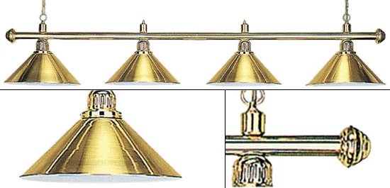 Лампа на четыре плафона Elegance D35 (золотистая)