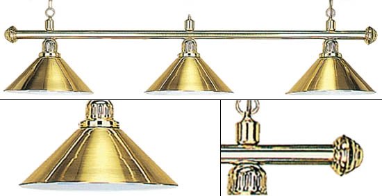 Лампа на три плафона Elegance D35 (золотистая)