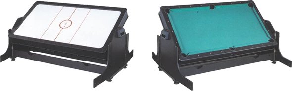 Игровой стол - трансформер (пул + аэрохоккей) Twister (черный)