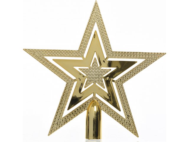 Верхушка Звезда, 20 см, золото KAEMINGK 029996