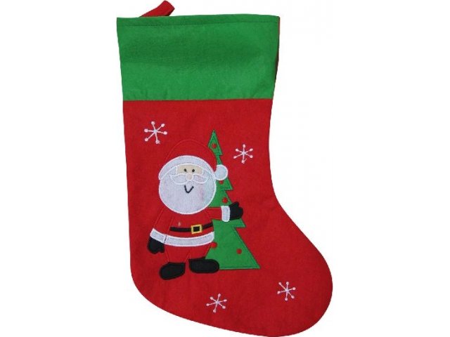 Украшение декоративное новогоднее носок Дед Мороз / снеговик, 2 вида