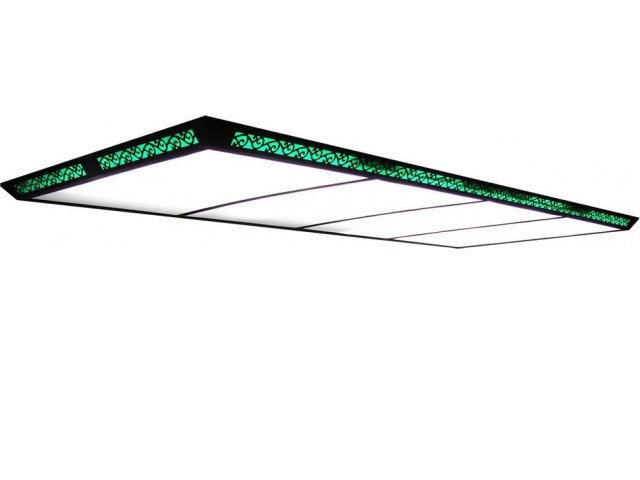 Лампа плоская люминесцентная Flat II (зелен., 15 неон тр.) 3000x1200x75