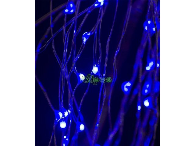 Гирлянда Branch light 1,5 метра, цв. синий, провод прозрачная проволока