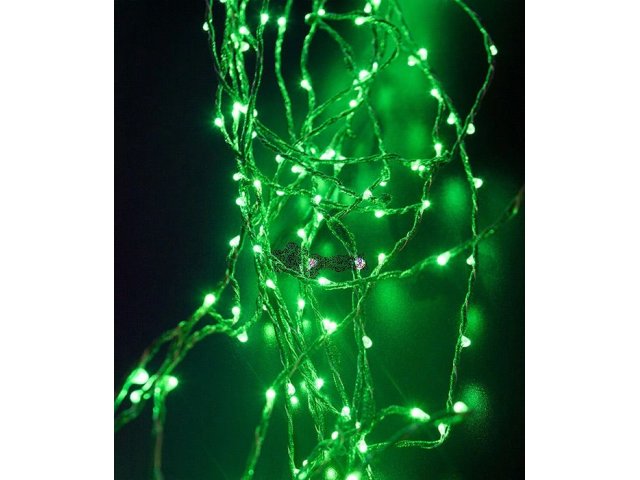 Гирлянда Branch light 1,5 метра, цв. зеленый, провод прозрачная проволока