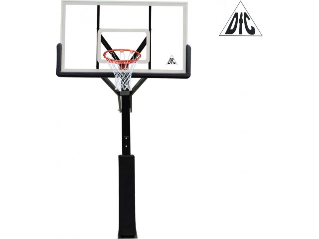 Баскетбольная стационарная стойка 72 DFC ING72G 180x105CM стекло