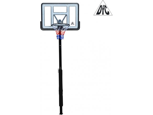 Баскетбольная стационарная стойка 44 DFC ING44P1 112x75cm акрил винт. рег-ка (три короба)