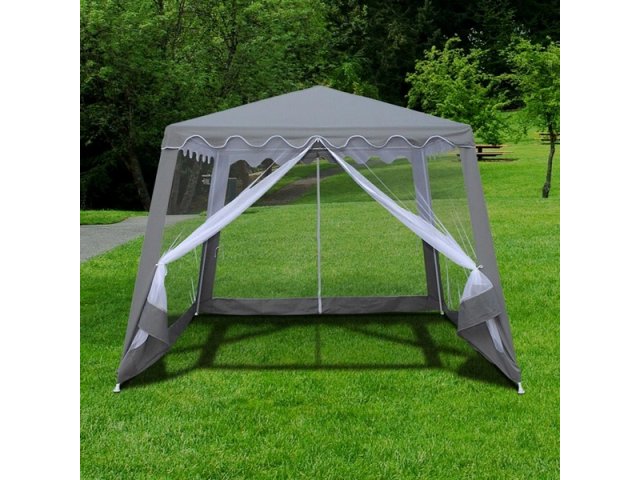 Садовый шатер Афина-Мебель AFM-1036NB Grey (3x3/2.4x2.4)