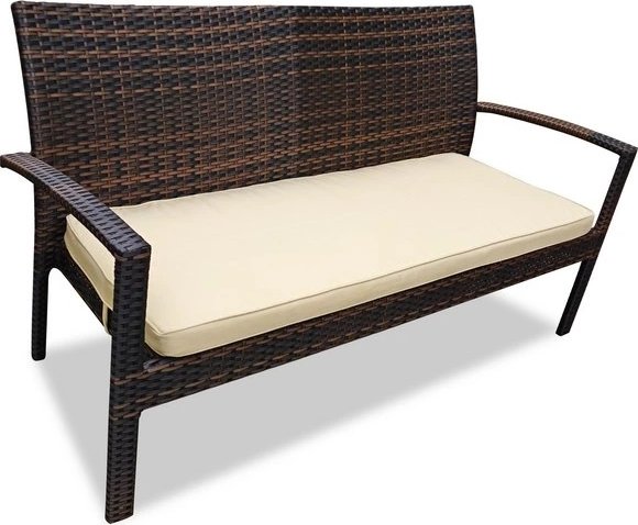 Плетеный диван Joygarden MILANO 2-х местный темно-коричневый