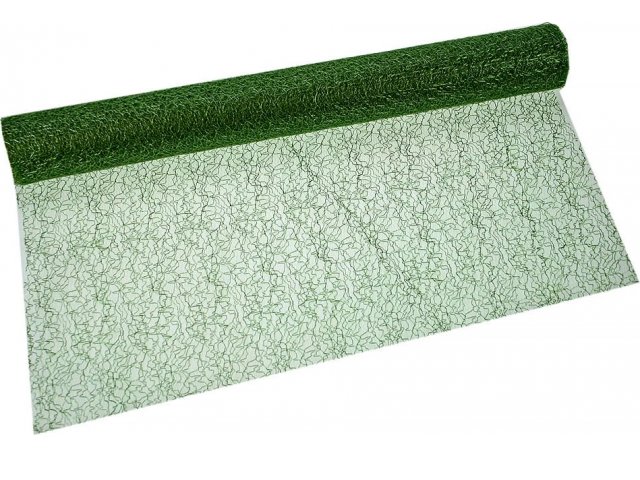 Ткань для декорирования Кружевная Сетка, ярко-зеленая, 200*40 см Billiet 578001GR