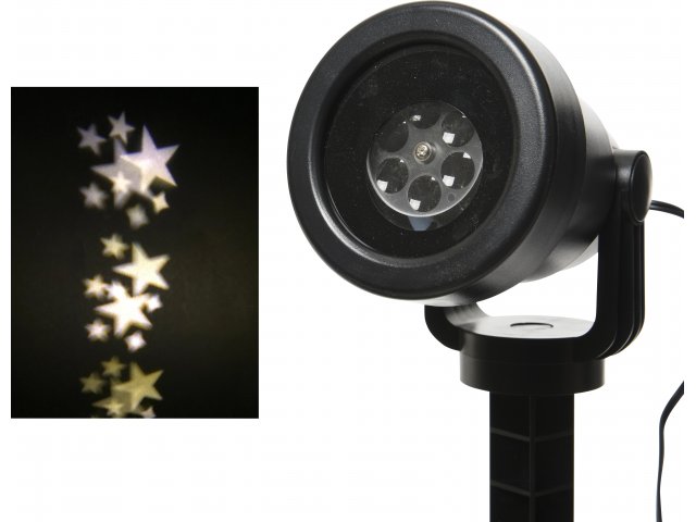 Новогодний уличный проектор Звезды, теплый белый свет, 16 м2 Kaemingk 494394