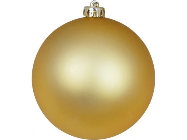 Новогодний шар матовый,золотой, диаметр 100 мм, 1 шт в пакете арт. ЕК0417