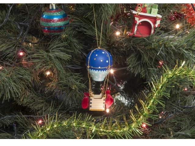 Новогодние украшения: Воздушный елочный шарик 640-6 Темно синий