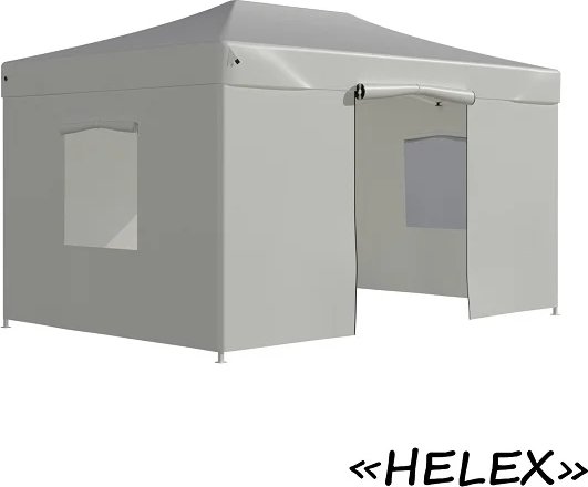 Тент-шатер быстросборный Helex 4335 3x4,5х3м белый