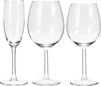 Бокалы для вина и шампанского Кристалл, 18 шт Koopman