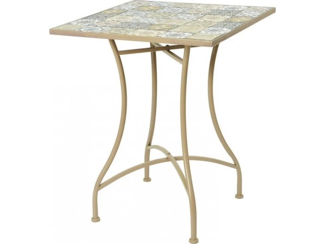 Садовый стол ТУЛУЗА малый, металл, мозаика, 58x58x72 см, Kaemingk