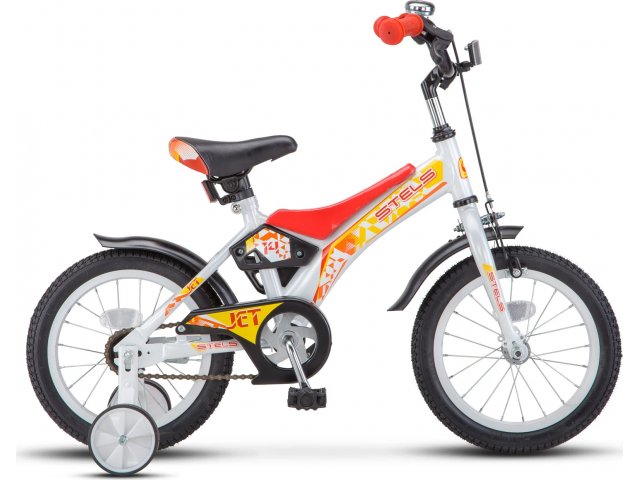 Детский велосипед Stels Jet 14” Z010, рама 8.5” Белый/красный ррама 8.5” Белый/красный
