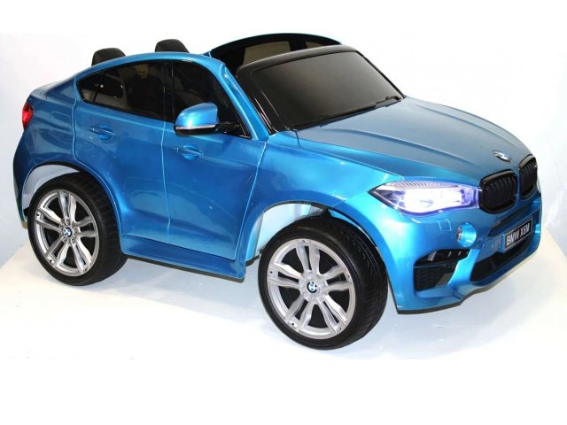 Электромобиль RiverToys BMW-X6 с дистанционным управлением синий глянец
