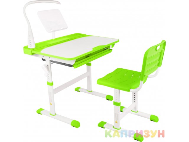 Парта трансформер со стулом Капризун, цв.  green