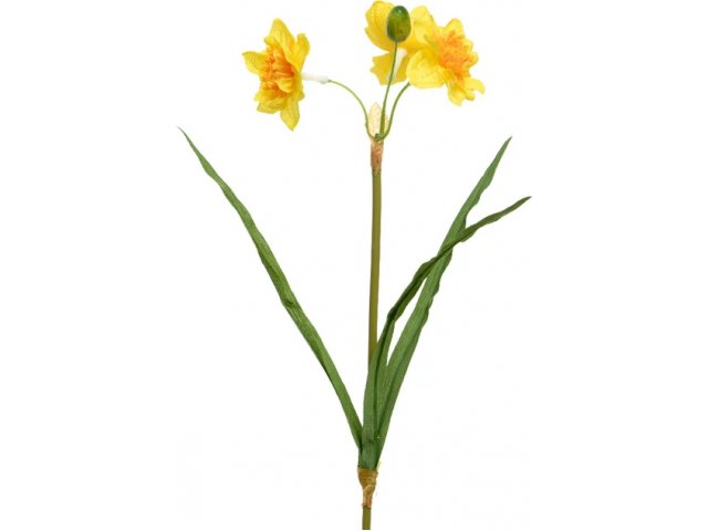 Искусственный цветок Нарцисс 40 см жёлтый Kaemingk