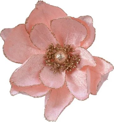 Искусственный цветок Магнолия Монте Авелла 22 см, клипса Kaemingk