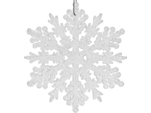 Елочная игрушка Снежинка Белый танец 10 см 4 шт, подвеска Koopman