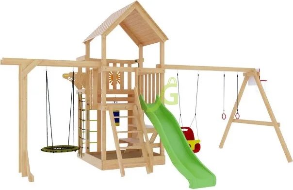 Детская деревянная площадка IgraGrad Крафт Pro 2