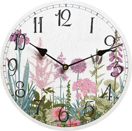 Настенные часы в стиле Прованс - Цветение Руссийона 29 см Kaemingk