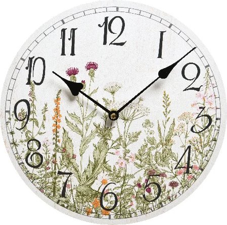 Настенные часы в стиле Прованс - Цветочный аромат Руссийона 29 см Kaemingk