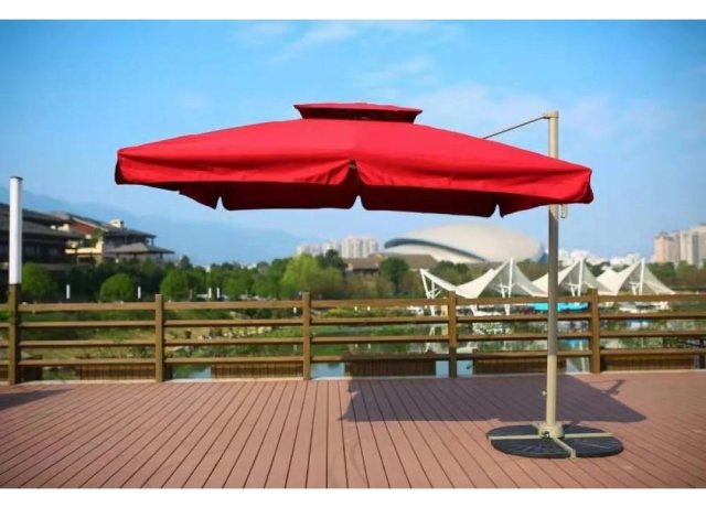 Зонт для кафе Афина-Мебель AFM-250SB-Bordo (2,5x2,5)
