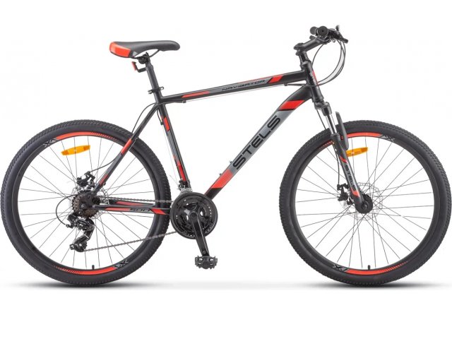 Велосипед Stels Navigator-500 MD 26” F020, рама 16” Серый/красный 2021