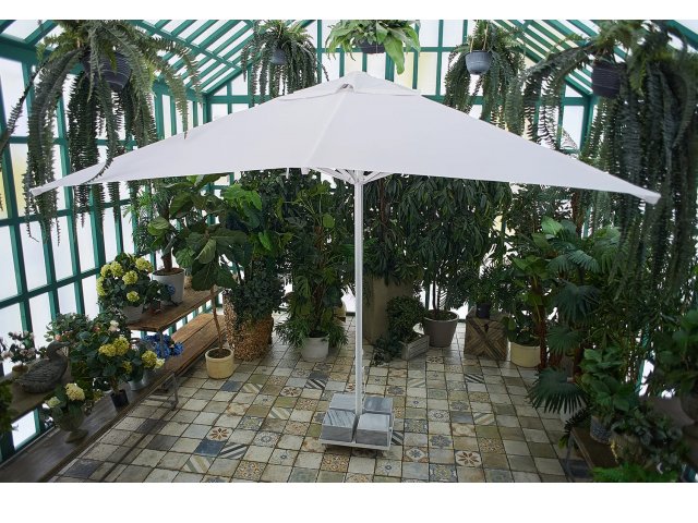 Зонт MISTRAL Royal Family 300 квадратный (база в комплекте), белый
