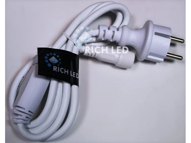 Блок питания для изделий Rich LED с постоянным свечением. 3А. Для соединения до 10 шт., провод белый, 220 В.