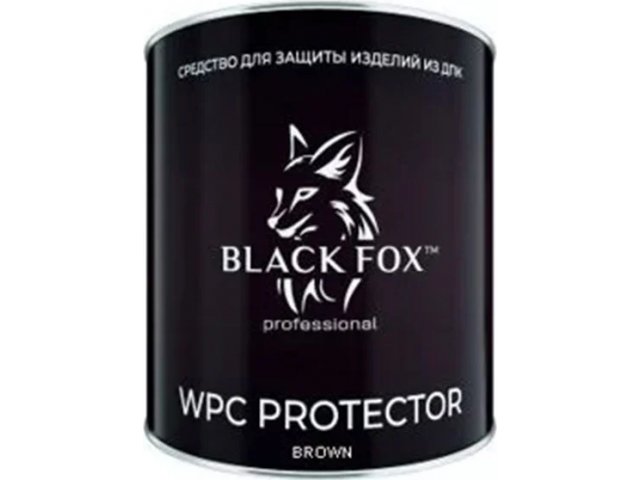 Масло Black Fox Protector для террасной доски ДПК на 2,5л, цвет коричневый