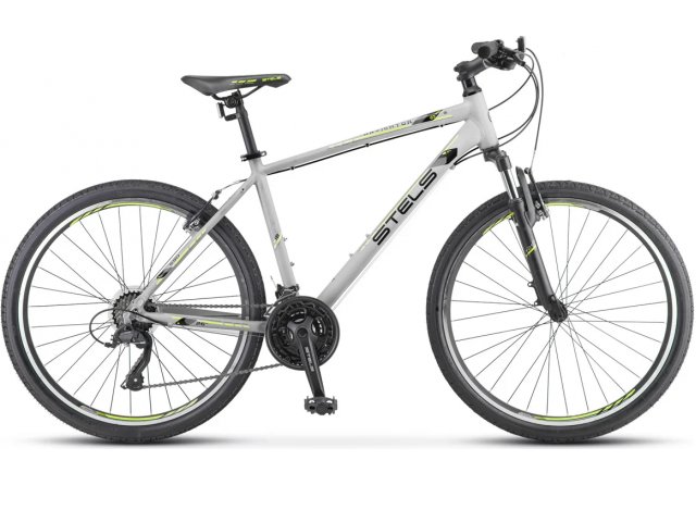 Велосипед Stels Navigator-590 V 26” K010, рама 20” Серый/салатовый
