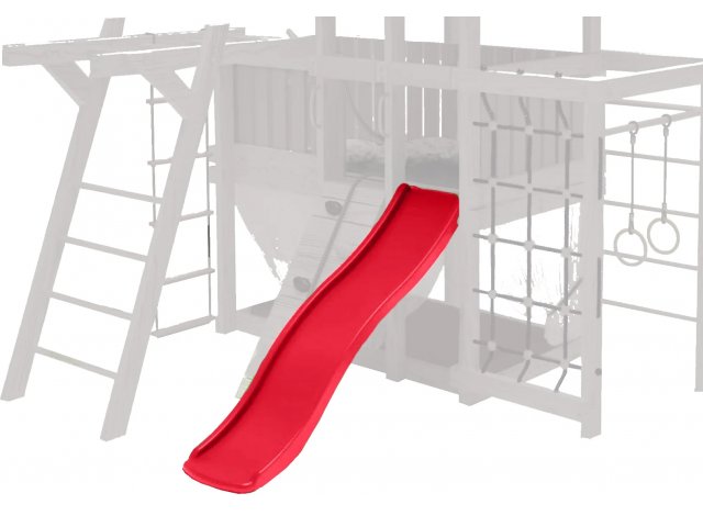Скат для Детского домашнего игрового комплекса чердак Капризун ДК2Р, Красный