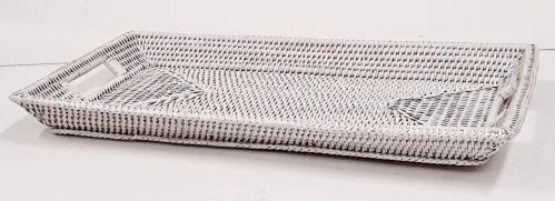 Поднос плетеный №2 - цвет белый 20-0013 W