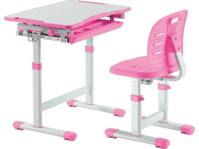 Комплект парта + стул трансформеры Piccolino III FunDesk Pink 