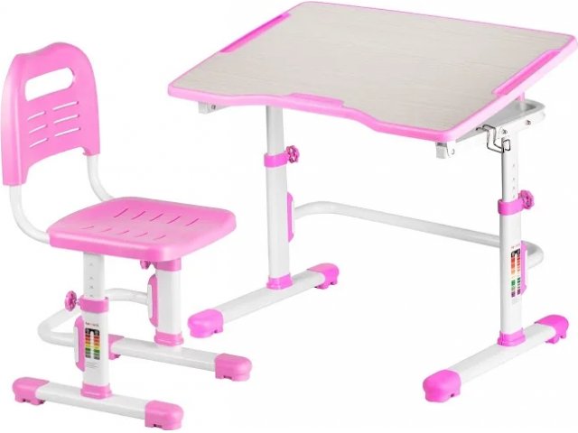 Комплект парта + стул трансформеры Vivo II FUNDESK Pink