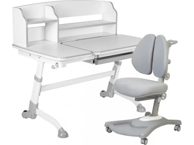 Комплект парта Amare II Grey + кресло Fortuna Grey