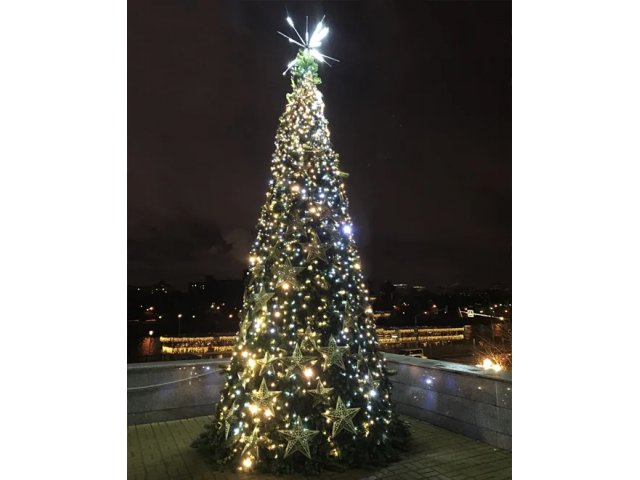 Новогоднее освещение «Стандарт Флэш» для новогодних елок высотой 4 м