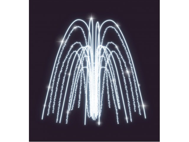 Световой фонтан Decois белый, 3х2,5м