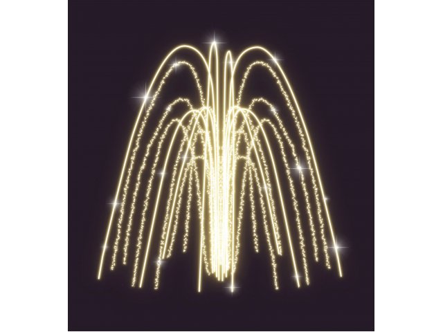 Световой фонтан Decois желтый, 3х2,5м
