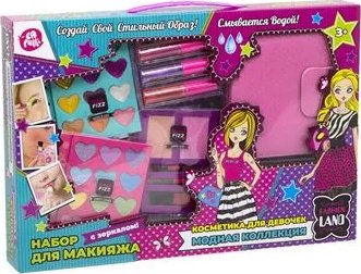 Набор детской декоративной косметики TM LAPULLIKIDS (тени, блеск для губ, с дневником)