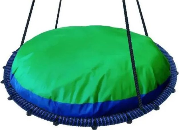 Подушка на качели-гнездо Выше Всех 100 см, цв. зеленый / синий