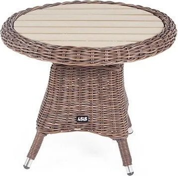 Равенна кофейный стол из искусственного ротанга, цвет коричневый 600*600*480мм
